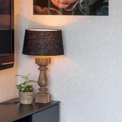 Kap Bridge zwart linnen 35x20><noscript><img width=