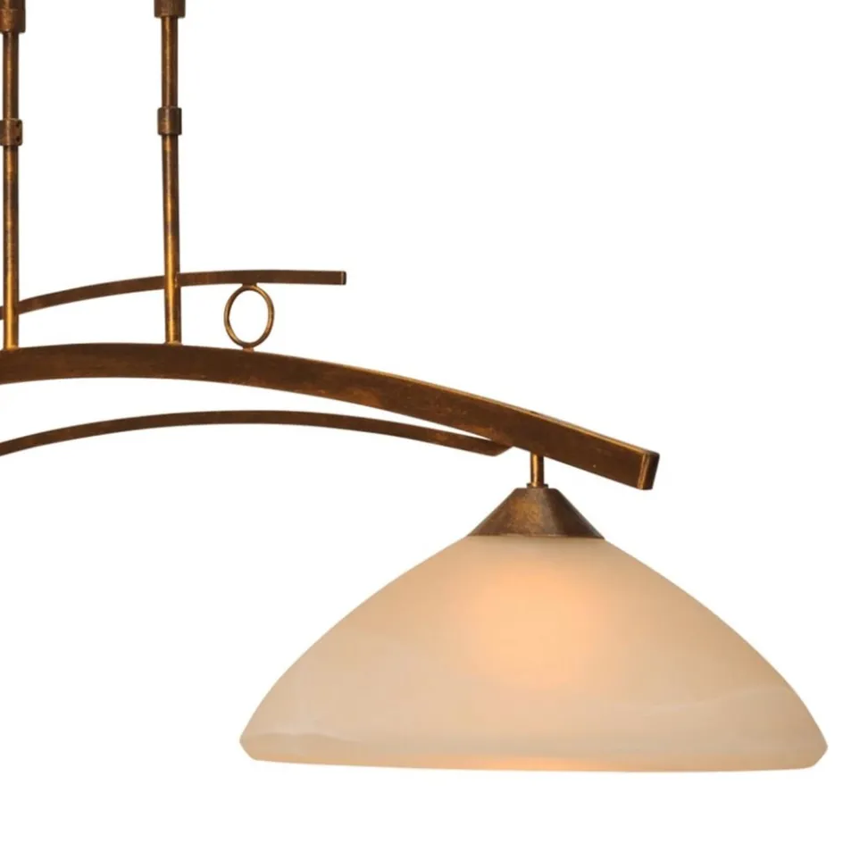 Klassieke hanglamp Bolzano brons amber>Straluma Clearance