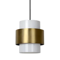 Klassieke hanglamp goud met opaal glazen kap>Straluma Outlet