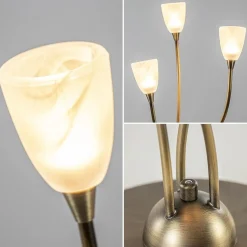 Klassieke LED tafellamp brons met dim to warm functie><noscript><img width=