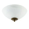 Klassieke plafondlamp gevlamd glas met brons 30 cm>Straluma New