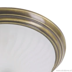 klassieke plafonnière Brons/glas><noscript><img width=