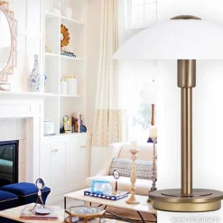 Klassieke tafellamp brons touchdimmer></noscript>Straluma Discount