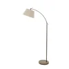Klassieke vloerlamp brons met creme kap>Straluma Outlet