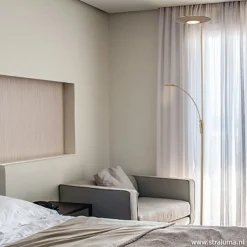 Klassieke vloerlamp Zenith LED messing></noscript>Straluma Best