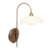 Klassieke wandlamp brons met creme glas incl LED>Straluma Sale
