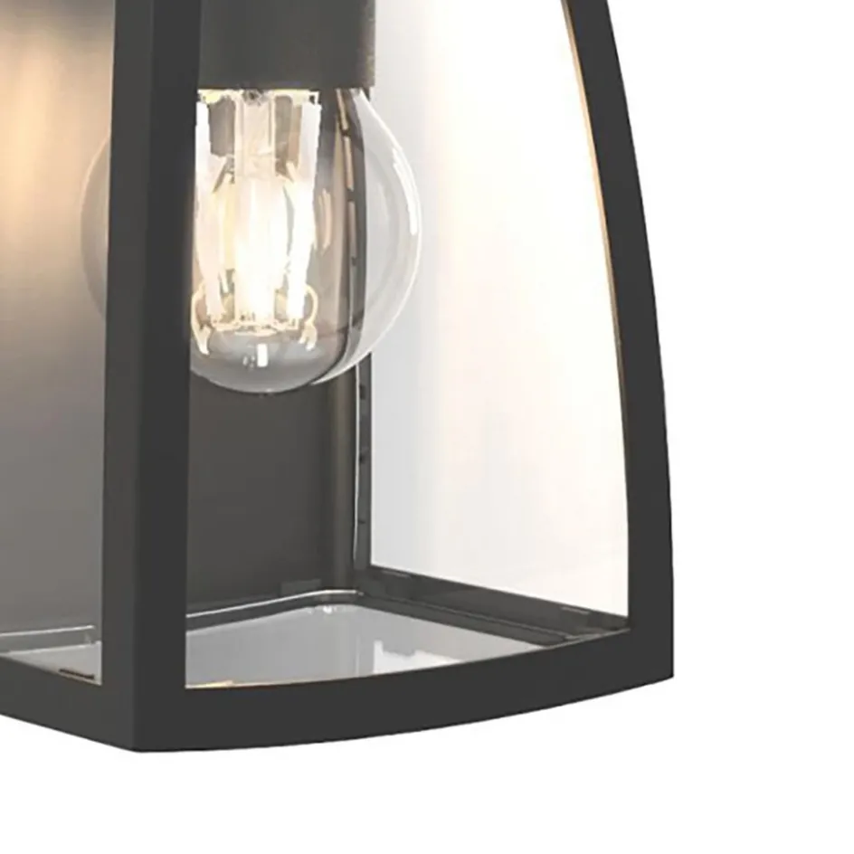 Kleine buitenlamp lantaarn wand mat zwart>Straluma Clearance