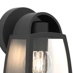 Kleine buitenlamp lantaarn wand mat zwart><noscript><img width=