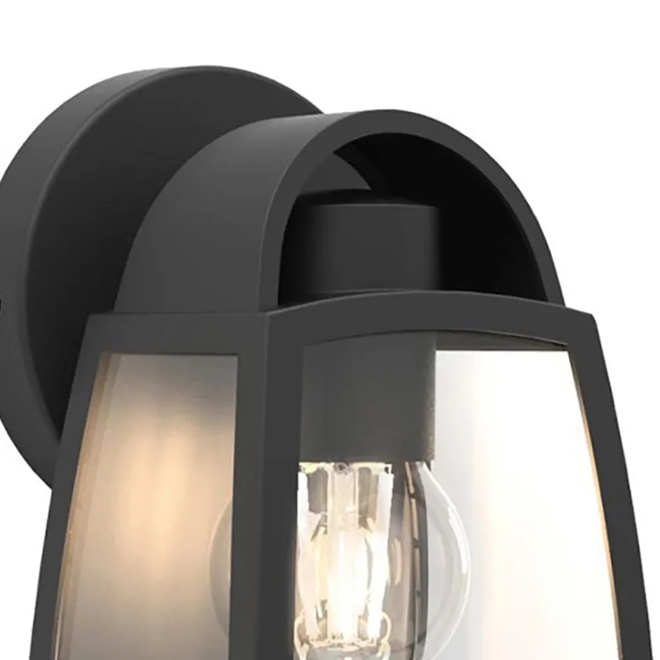 Kleine buitenlamp lantaarn wand mat zwart>Straluma Clearance