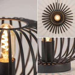 Kleine draad tafellamp modern mat zwart></noscript>Straluma