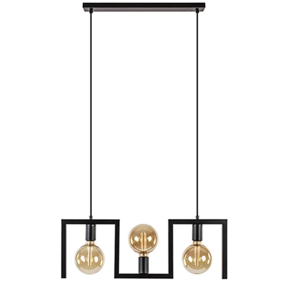 Kleine eettafel hanglamp zwart frame>Straluma Discount