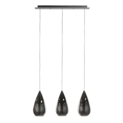 Kleine eettafel hanglamp glas 'Smoke'>Straluma Clearance