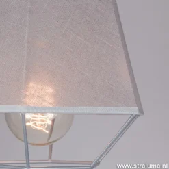 Kleine grijze hanglamp draad met stof></noscript>Straluma Best