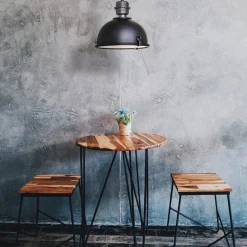 Kleine hanglamp Bikkel zwart industrieel><noscript><img width=