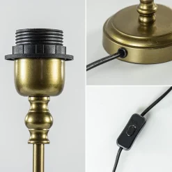 Kleine lampvoet Ramses antiek brons><noscript><img width=