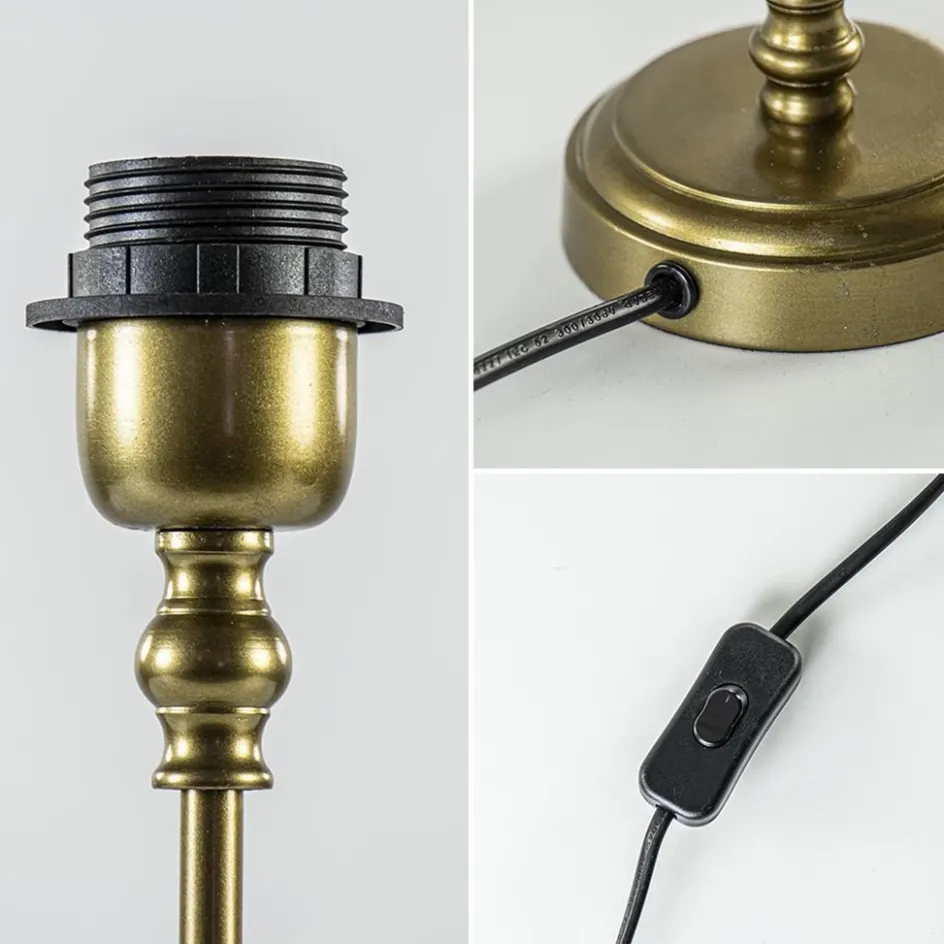 Kleine lampvoet Ramses antiek brons>Straluma Hot