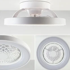 Kleine plafondventilator wit inclusief LED></noscript>Straluma Online