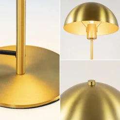 Kleine retro tafellamp Merel antiek brass><noscript><img width=