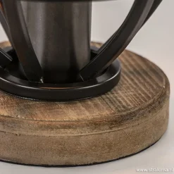 Kleine tafellamp Matrix zwart met hout></noscript>Straluma Sale