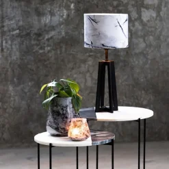 Kleine tafellamp Miley mat zwart exclusief kap></noscript>Straluma Sale