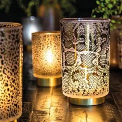 Kleine tafellamp Snake Light and Living grijs met goud></noscript>Straluma Discount