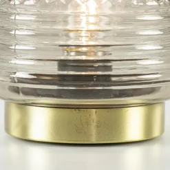 Kleine tafellamp warm lichtgrijs op batterijen Lipa van L&L>Straluma Best