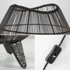 Kleine tafellamp Yumi mat zwart><noscript><img width=