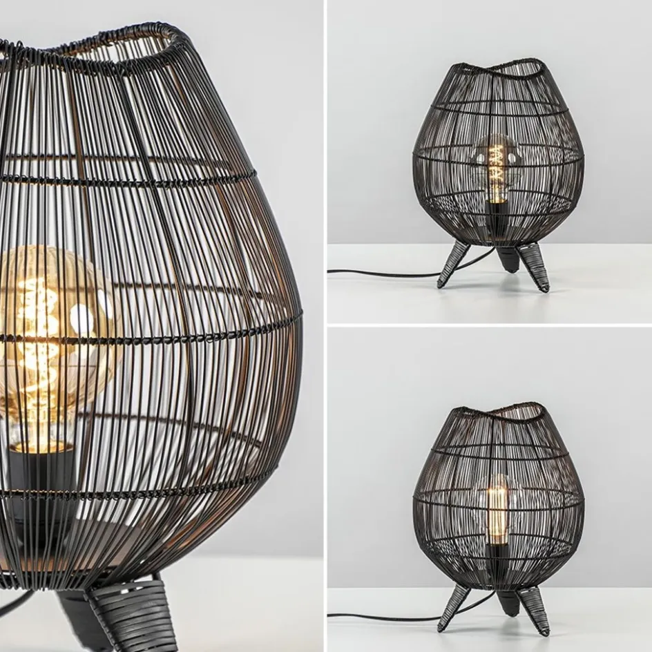 Kleine tafellamp Yumi mat zwart>Straluma Hot