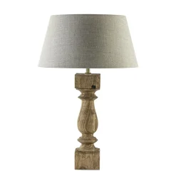 Lampenkap vlas linnen donker warm omgeslagen><noscript><img width=