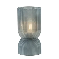 L&L tafellamp op batterijen Phoebe blauw-grijs groot>Straluma Outlet