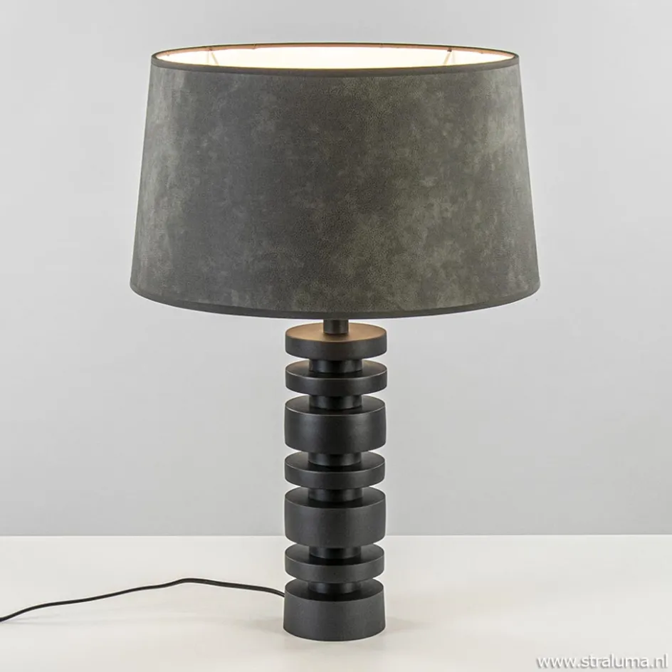 Lampvoet Desley zwart EXCL.KAP>Straluma Outlet