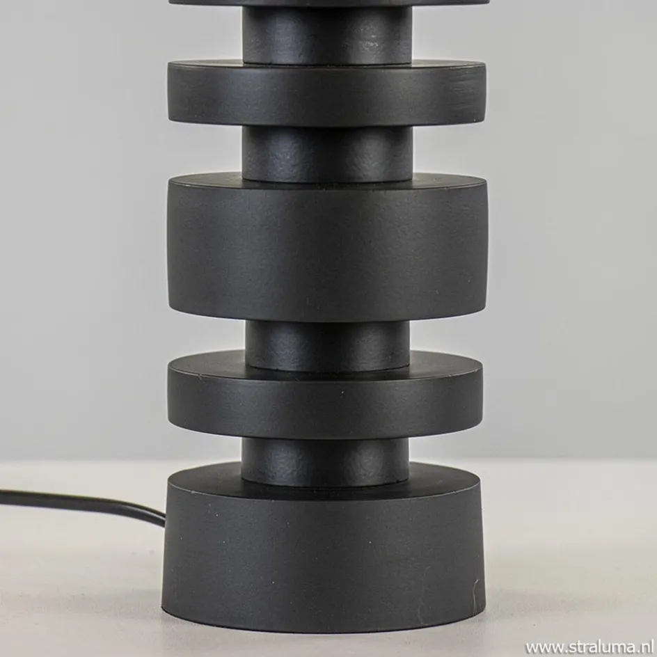 Lampvoet Desley zwart EXCL.KAP>Straluma Outlet