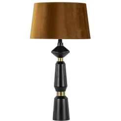 Lampvoet Ilvar mat zwart + antiek brons><noscript><img width=