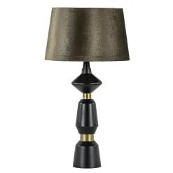 Lampvoet Ilvar zwart/mat goud z/kap><noscript><img width=