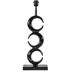 Lampvoet Maan shiny zwart exclusief kap>Straluma Best