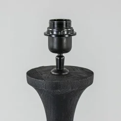 Lampvoet Nicolo zwart hout exclusief kap><noscript><img width=