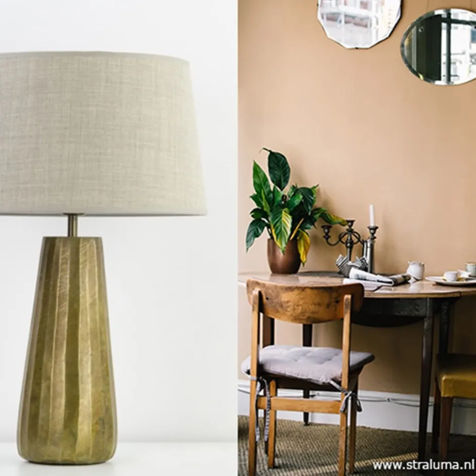 Lampvoet Saley Ruw Antiek Brons>Straluma Outlet