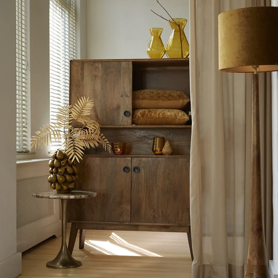 Lampvoet/vloerlamp Jovany wood oil brown>Straluma Online