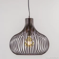 Landelijke draadlamp-hanglamp bruin 48cm>Straluma Sale