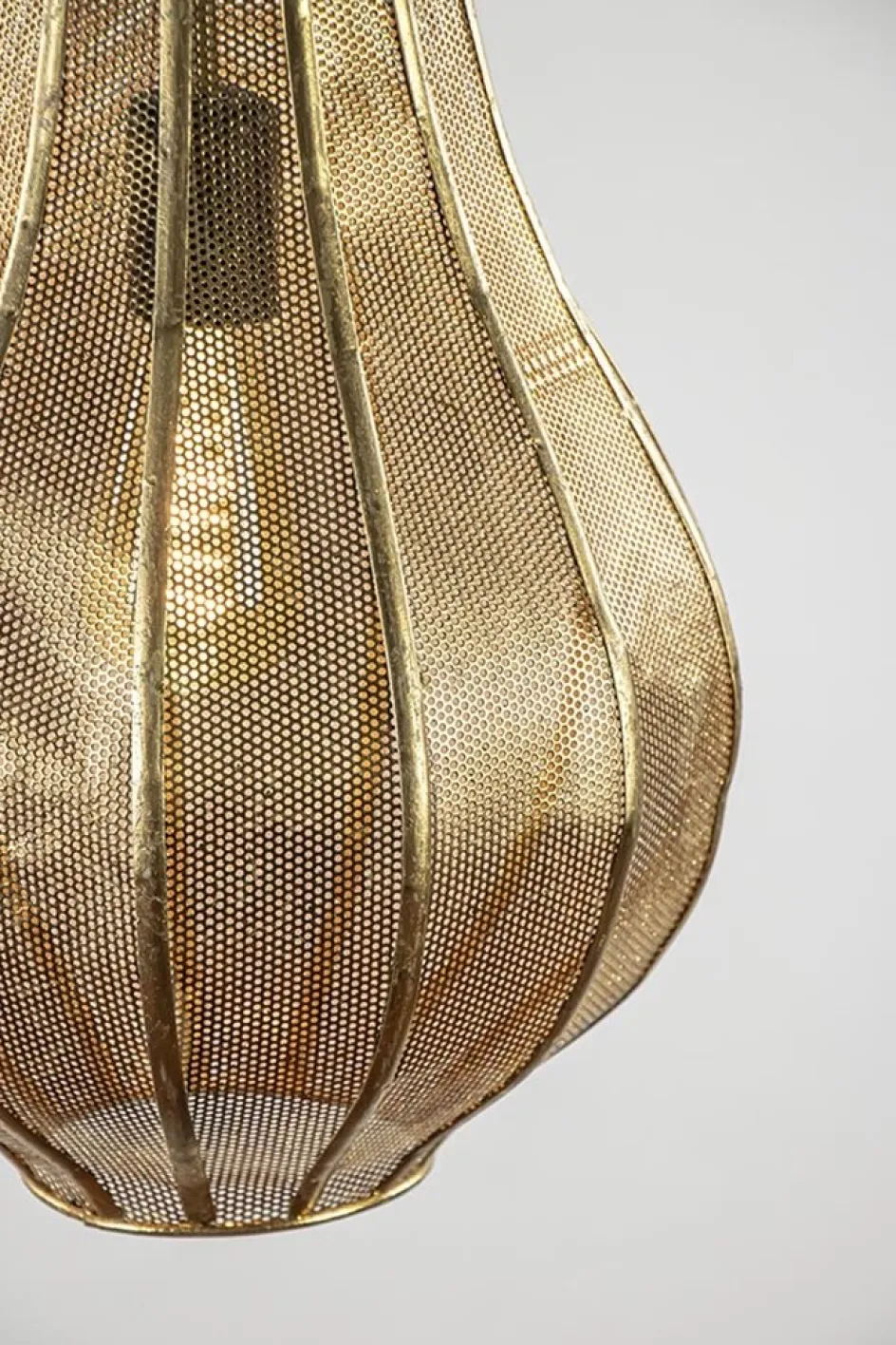 Landelijke druppel hanglamp goud Oosters>Straluma Online