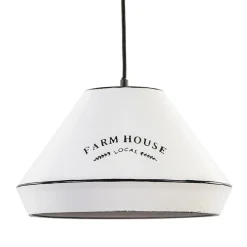 Landelijke hanglamp farm house wit met zwart Ø32 cm>Straluma Sale