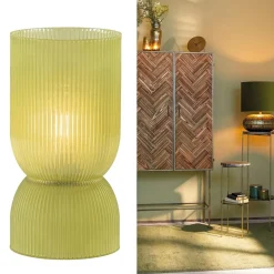 Landelijke Light and Living tafellamp olijfgroen op batterijen Phoebe></noscript>Straluma