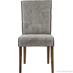 Landelijke stoel grijs met zwarte bies>Straluma