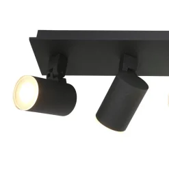 Langwerpige LED opbouwspot zwart 4-lichts></noscript>Straluma Best