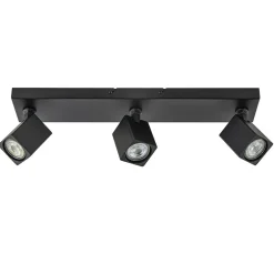 Langwerpige opbouwspot 3-lichts balk zwart>Straluma