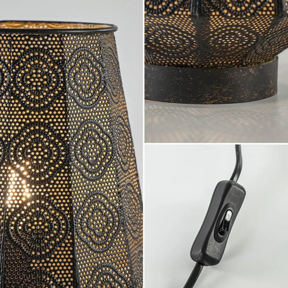 Lantaarn tafellamp donker bruin oriental>Straluma