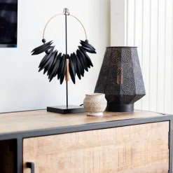 Lantaarn tafellamp donker bruin oriental><noscript><img width=