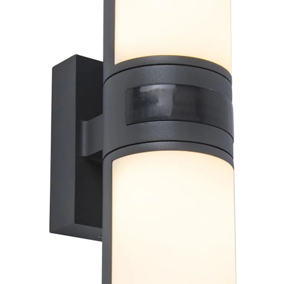 LED buitenlamp cilinder draaibaar inclusief bewegingssensor>Straluma