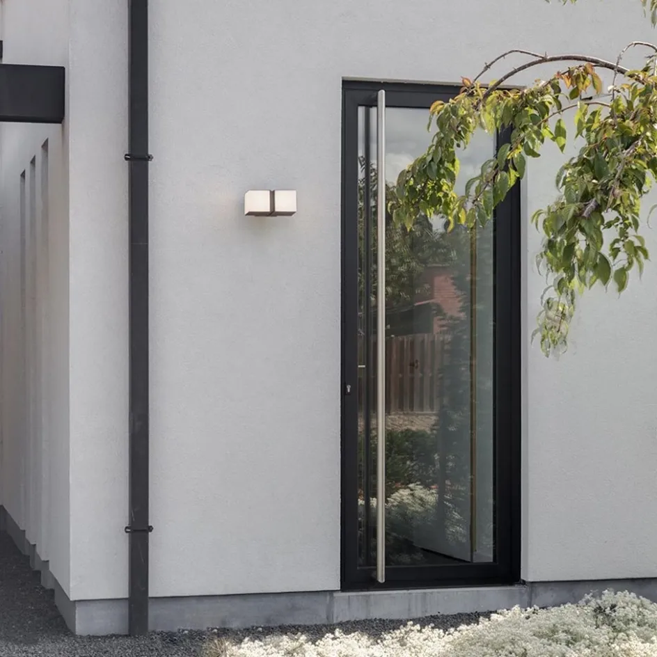 LED buitenlamp dubbele kubus draaibaar grijs IP54>Straluma Discount