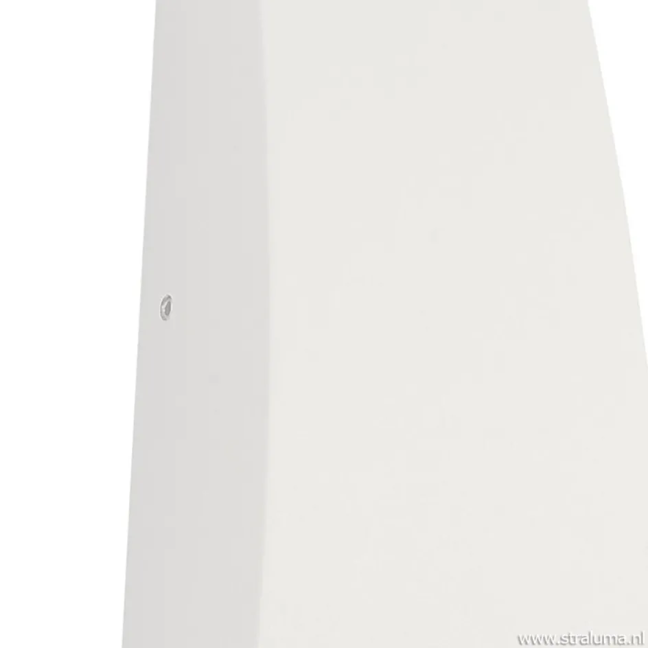 LED buitenlamp up+down wit aluminium IP54>Straluma Hot